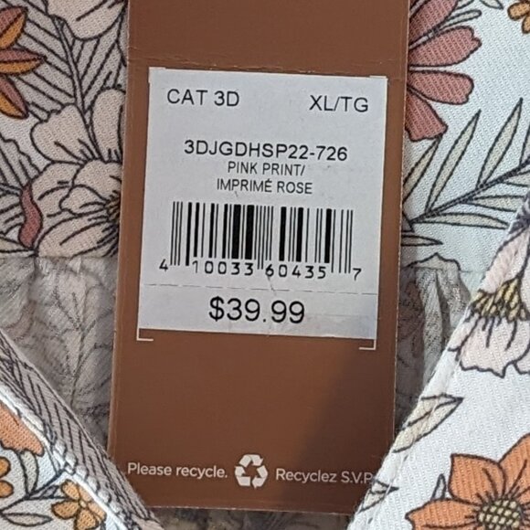 Orange floral midi dress XL - Picture 10 of 10